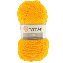 Пряжа YarnArt 'Gold' 100гр 400м (92% акрил, 8% металлик)