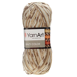 Пряжа YarnArt 'Crazy color' 100гр 260м (25% шерсть,75% акрил)