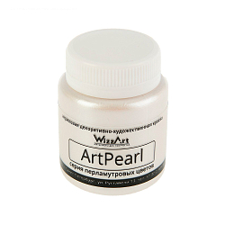 Краска акриловая ArtPearl, белый, 80мл Wizzart