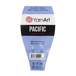 Пряжа YarnArt 'Pacific' 50гр 200м (20% шерсть, 80% акрил)