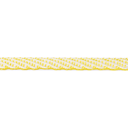 Лента отделочная тканая (вискоза) 69 (3 желтый/белый)