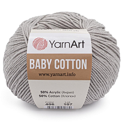 Пряжа YarnArt 'Baby Cotton' 50гр 165м (50% хлопок, 50% акрил)