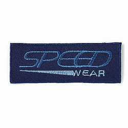 925635 Аппликация прямоугольный джинсовый ярлык темно-синего цвета Speed Wear Prym