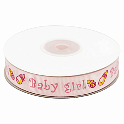 Лента репсовая 'Baby-girl' 1,5см*22,86м