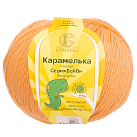 Пряжа Камтекс 'Карамелька' 50гр.175м. (100% акрил) (037 персик)