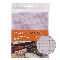 Канва 624010-14C/T, 50*50см 1095 сиреневая Bestex