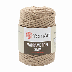 Пряжа YarnArt 'Macrame Rope 3мм' 250гр 63м (60% хлопок, 40% вискоза и полиэстер)