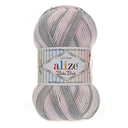 Пряжа Alize 'Baby Best Batik' 100г 240м (10% бамбук, 90% акрил) с эффектом АНТИПИЛЛИНГ