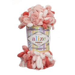 Пряжа Alize 'Puffy Color' 100г 9м (100% микрополиэстер)