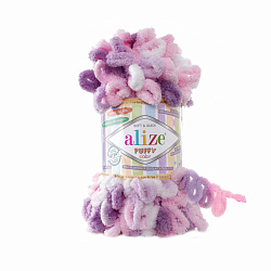 Пряжа Alize 'Puffy Color' 100г 9м (100% микрополиэстер)