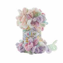 Пряжа Alize 'Puffy Color' 100г 9м (100% микрополиэстер)