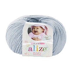 Пряжа ALIZE 'Baby wool' 50гр. 175м. (20% бамбук, 40% шерсть, 40% акрил) ТУ