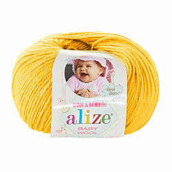 Пряжа ALIZE 'Baby wool' 50гр. 175м. (20% бамбук, 40% шерсть, 40% акрил) ТУ