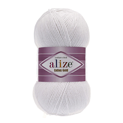 Пряжа ALIZE 'Cotton gold' 100гр. 330м. (55% хлопок, 45% акрил) ТУ