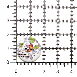 Пуговица 'Мультяшные персонажи' 28L (18мм) 2 прокола, дерево