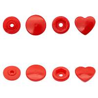 Кнопка фигурная 'Сердце' 12,5/10мм пластик (уп.~100шт) NEW STAR (162 красный)
