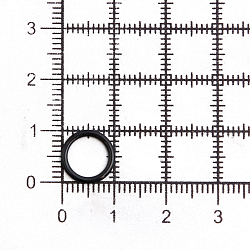 ГВ800 Кольцо 8мм металл/эмаль, черный
