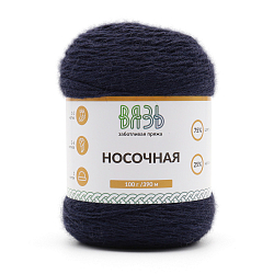 Пряжа Вязь 'Носочная' 100гр 390м (75% шерсть, 25% нейлон)