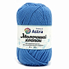 Пряжа Astra Premium 'Молочный хлопок' (Milk Cotton) 50гр 100м (+/-5%) (50%хлопок, 50%молочный акрил) 86 голубой