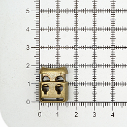 KP S-076 Фиксатор (стопор) 2 отв. d=4мм, 20мм*16мм, пластик под металл